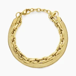 Histoire d'Or Bracelet Maddalena Acier Jaune
