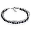 Histoire d'Or Bracelet Magalos Acier Blanc Onyx