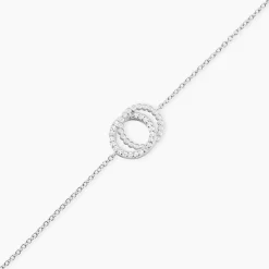 Histoire d'Or Bracelet Magou Argent Blanc Oxyde De Zirconium