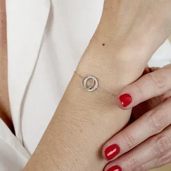 Histoire d'Or Bracelet Magou Argent Blanc Oxyde De Zirconium