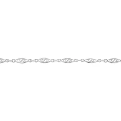 Histoire d'Or Bracelet Mahee Maille Filigrane Argent Blanc