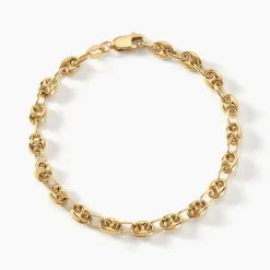 Histoire d'Or Bracelet Maille Dami Maille Grain De Cafe