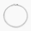 Histoire d'Or Bracelet Maille Thiane Argent Blanc