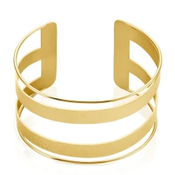 Histoire d'Or Bracelet Manchette Chita Acier Doré