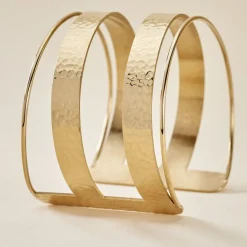 Histoire d'Or Bracelet Manchette Chita Acier Doré