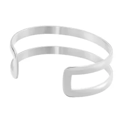 Histoire d'Or Bracelet Manchette Lisie Acier Blanc