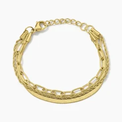 Histoire d'Or Bracelet Mandera Acier Jaune