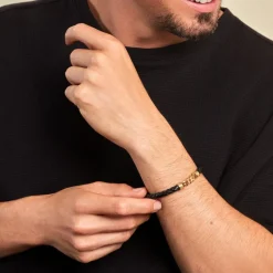 Histoire d'Or Bracelet Mani Plaque Or Doré