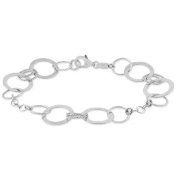 Bracelet Margueritteae Argent Blanc-Histoire d'Or Hot