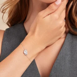 Bracelet Marquis Or Blanc Oxyde De Zirconium-Histoire d'Or Clearance