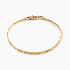 Bracelet Messaline Plaqué Or Jaune-Histoire d'Or Discount