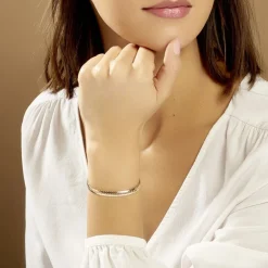 Histoire d'Or Bracelet Messaline Plaqué Or Jaune