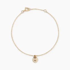 Histoire d'Or Bracelet Mi Or Jaune Oxyde De Zirconium