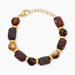 Bracelet Miky Acier Jaune Pierre De Synthese Agate-Histoire d'Or Online