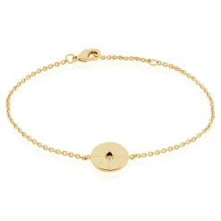 Histoire d'Or Bracelet Milia Plaqué Or Jaune Verre