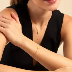 Bracelet Mimosa Argent Rose-Histoire d'Or Sale