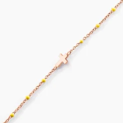 Bracelet Mimosa Argent Rose-Histoire d'Or New