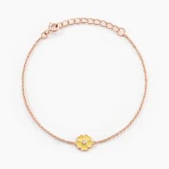 Histoire d'Or Bracelet Mimosa Argent Rose Oxyde De Zirconium