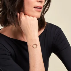 Histoire d'Or Bracelet Monifa Plaque Or Jaune