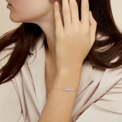 Bracelet Monique Argent Blanc Oxyde De Zirconium-Histoire d'Or Discount