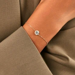 Histoire d'Or Bracelet Munira Or Jaune Topaze Oxyde De Zirconium