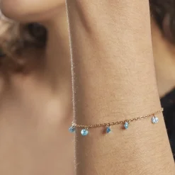 Bracelet Myosothis Plaqué Or Pierres-Histoire d'Or Best