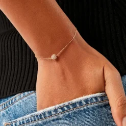 Histoire d'Or Bracelet Nadzeija Or Jaune Oxyde De Zirconium