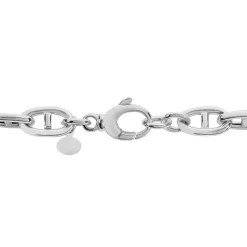 Bracelet Nazima Maille Marine Argent Blanc-Histoire d'Or