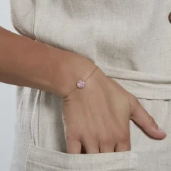 Bracelet Nelig Argent Rose Oxyde De Zirconium-Histoire d'Or Online