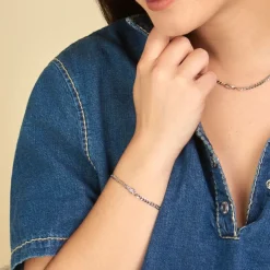 Bracelet Nexus Argent Blanc Oxyde De Zirconium-Histoire d'Or Clearance