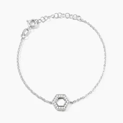 Histoire d'Or Bracelet Noely Argent Blanc Oxyde De Zirconium