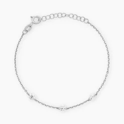 Histoire d'Or Bracelet Noha Argent Blanc Oxyde De Zirconium