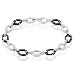 Histoire d'Or Bracelet Nowell Argent Blanc Oxyde De Zirconium Et Céramique