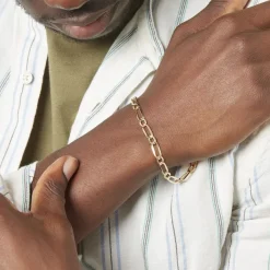 Bracelet Ophelio Maille Alternee 1/1 Or Jaune-Histoire d'Or Hot