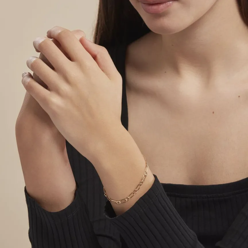 Bracelet Ophelio Maille Alternee 1/1-Histoire d'Or Online