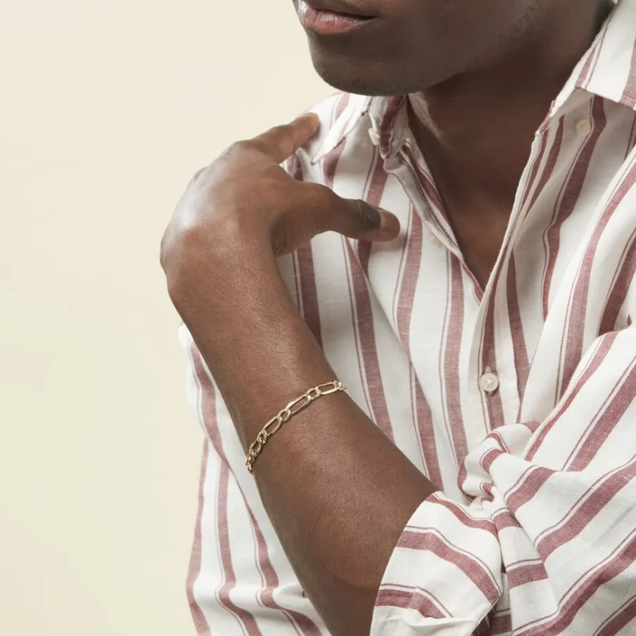 Histoire d'Or Bracelet Ophelio Maille Alternee 1/1