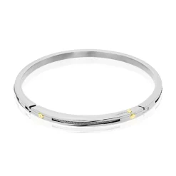 JOURDAN Bracelet Or Acier Bicolore