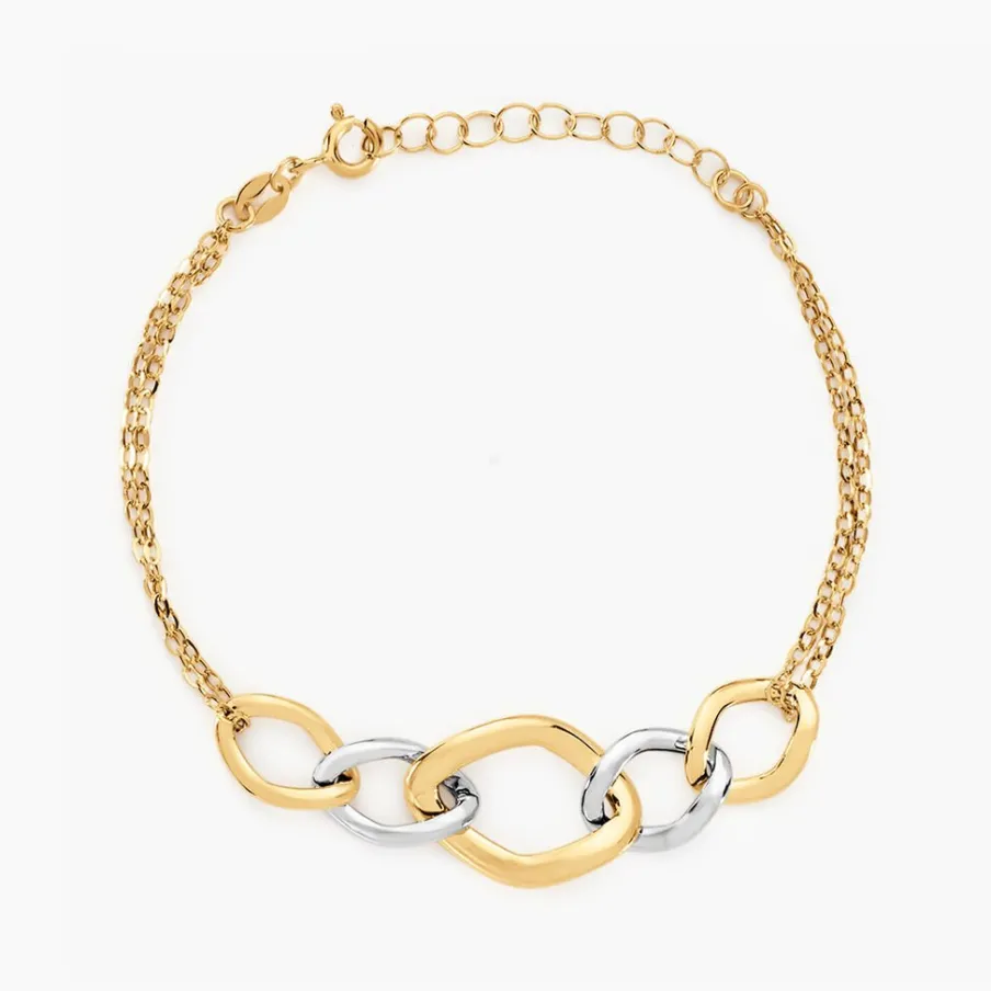 Histoire d'Or Bracelet Or Bicolore Acanthus