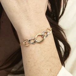 Histoire d'Or Bracelet Or Bicolore Acanthus