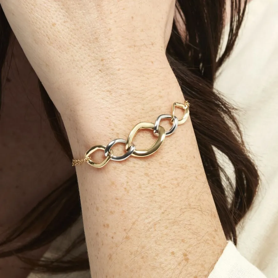 Histoire d'Or Bracelet Or Bicolore Acanthus