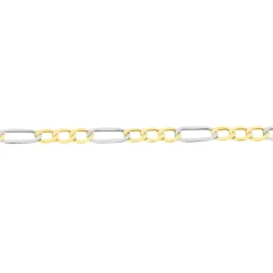 Histoire d'Or Bracelet Or Bicolore Maille Alternée 1/3