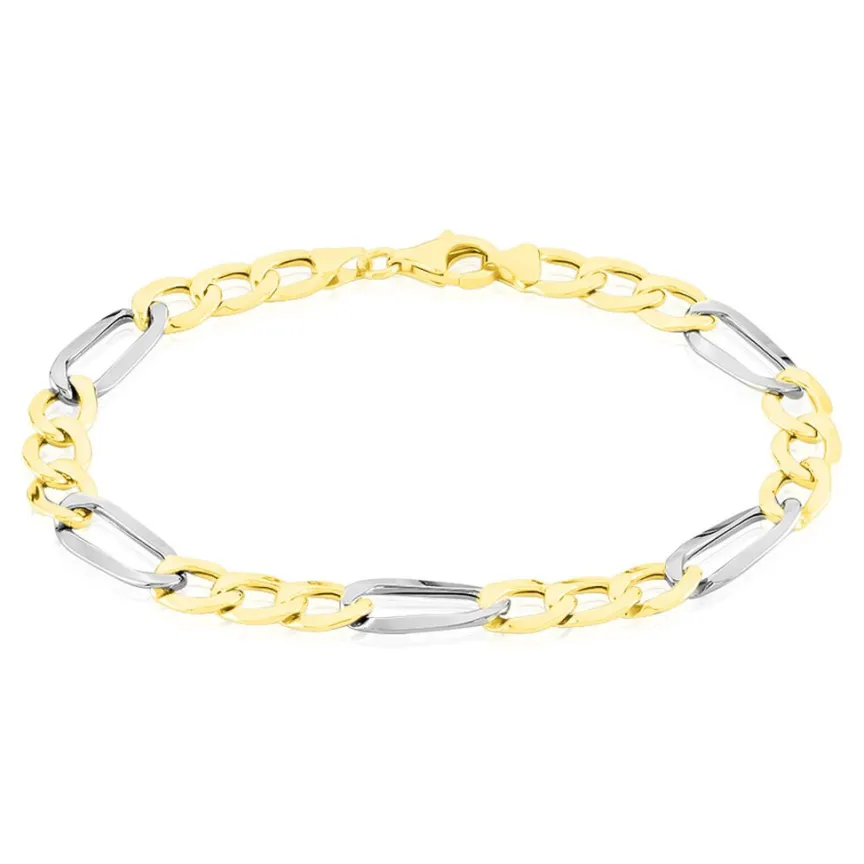Bracelet Maille Alternée-Histoire d'Or