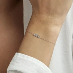 Bracelet Or Blanc Abital Diamants-Histoire d'Or