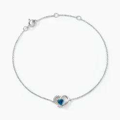 Histoire d'Or Bracelet Or Blanc Eliana Topaze Oxydes