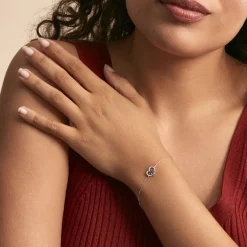 Histoire d'Or Bracelet Or Blanc Eliana Topaze Oxydes