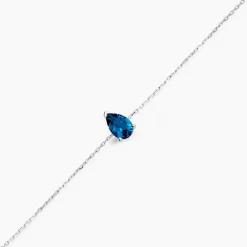 Bracelet Or Blanc Goutte Topaze-Histoire d'Or Discount