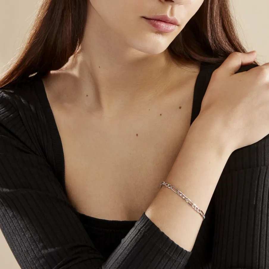 Histoire d'Or Bracelet Maille Alternée 1/3