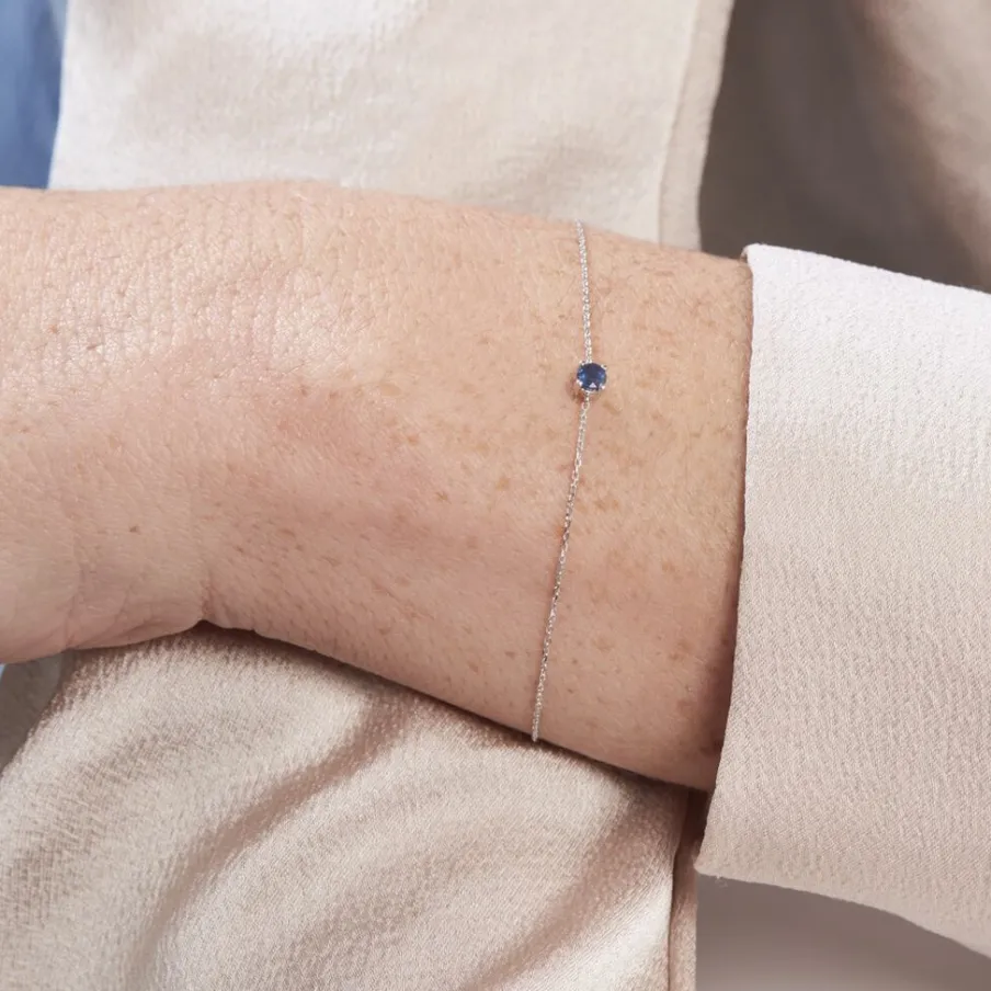 Histoire d'Or Bracelet Or Blanc Onora Saphir