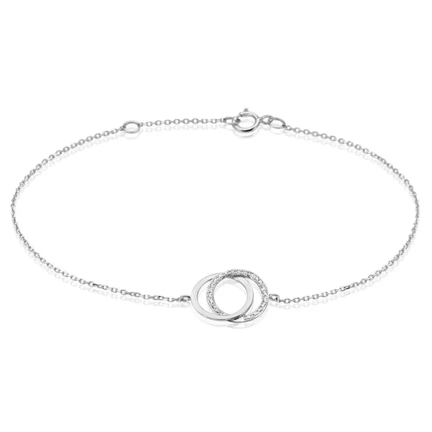 Bracelet Or Blanc Tresha Diamants-Histoire d'Or Online