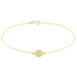 Histoire d'Or Bracelet Or Jaune Burak Oxyde De Zirconium